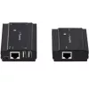StarTech.com hub extender USB 2.0 a 4 porte tramite un singolo cavo Ethernet CAT5e/CAT6 (RJ45) – 100 m – kit adattatore hub extender USB – case in metallo – alimentazione esterna – 480 Mbit/s