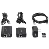 StarTech.com hub extender USB 2.0 a 4 porte tramite un singolo cavo Ethernet CAT5e/CAT6 (RJ45) – 100 m – kit adattatore hub extender USB – case in metallo – alimentazione esterna – 480 Mbit/s
