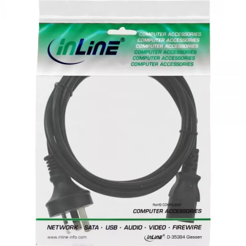 Cavo di alimentazione InLine, Australia su connettore IEC C13 a 3 poli, 1,8 m