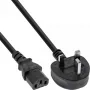Cavo di alimentazione InLine connettore Regno Unito / connettore femmina IEC C13 a 3 poli, 1,8 m