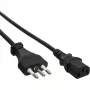 Cavo di alimentazione InLine, connettore Italia / connettore IEC C13 a 3 poli, 1,8 m