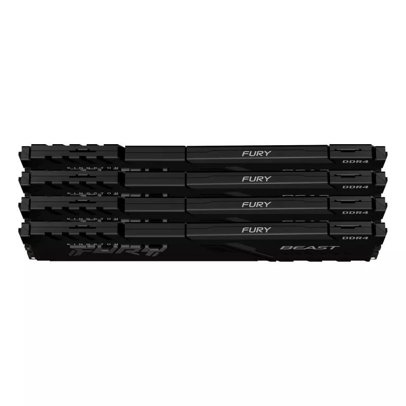 Kingston Technology FURY Beast 64GB 3600MT/s DDR4 CL18 DIMM (kit da 4) nero