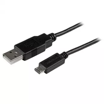 StarTech.com cavo Micro-USB corto - M/M – 15 cm (6 pollici), 0,15 m, USB A, Micro-USB B, USB 2.0, connettore maschio/connettore maschio, nero