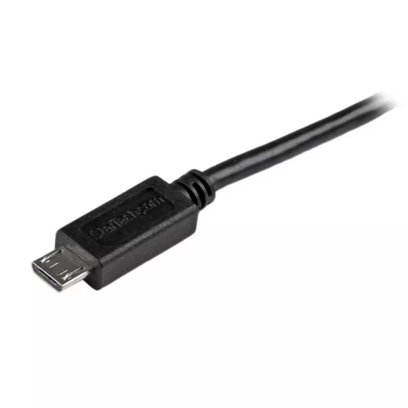 StarTech.com cavo Micro-USB corto - M/M – 15 cm (6 pollici), 0,15 m, USB A, Micro-USB B, USB 2.0, connettore maschio/connettore maschio, nero