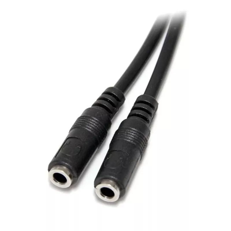 StarTech.com cavo splitter stereo sottile – connettore maschio 3,5 mm su 2x connettore femmina 3,5 mm