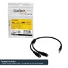 StarTech.com cavo splitter stereo sottile – connettore maschio 3,5 mm su 2x connettore femmina 3,5 mm