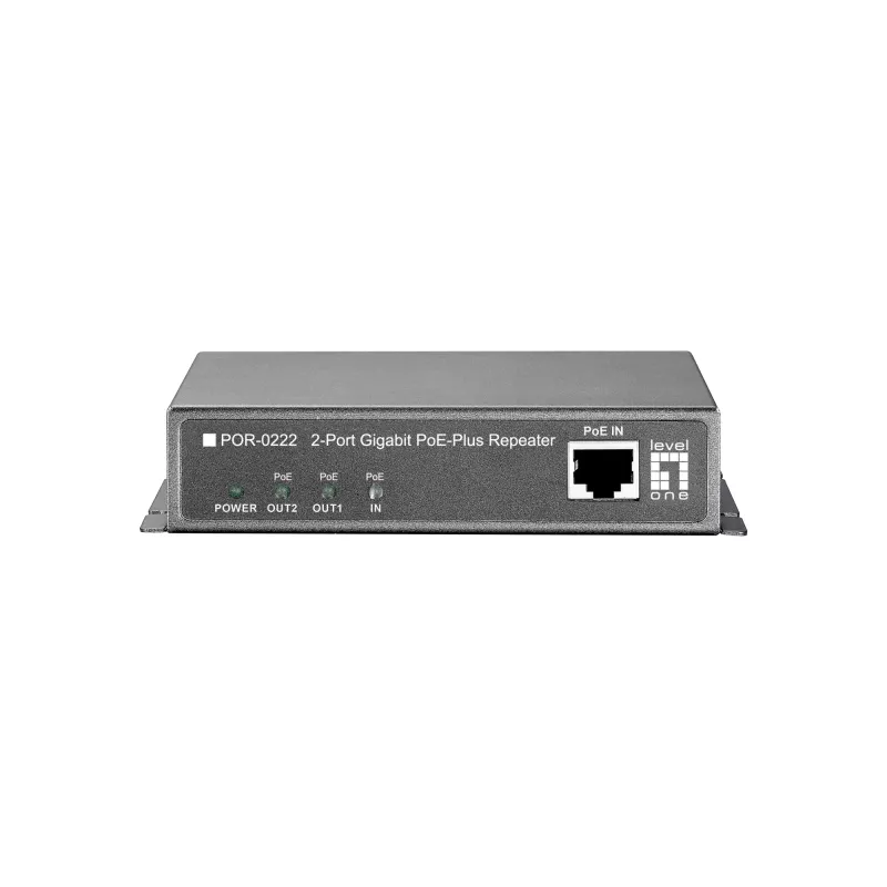 LevelOne Ripetitore PoE Gigabit, in cascata, 2 uscite PoE