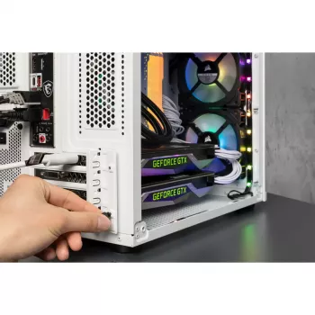 Corsair Crystal 280X Micro ATX Case per PC bianco