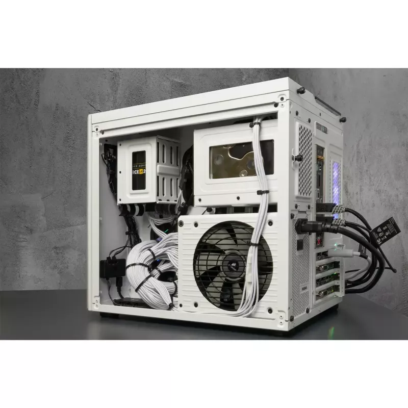 Corsair Crystal 280X Micro ATX Case per PC bianco