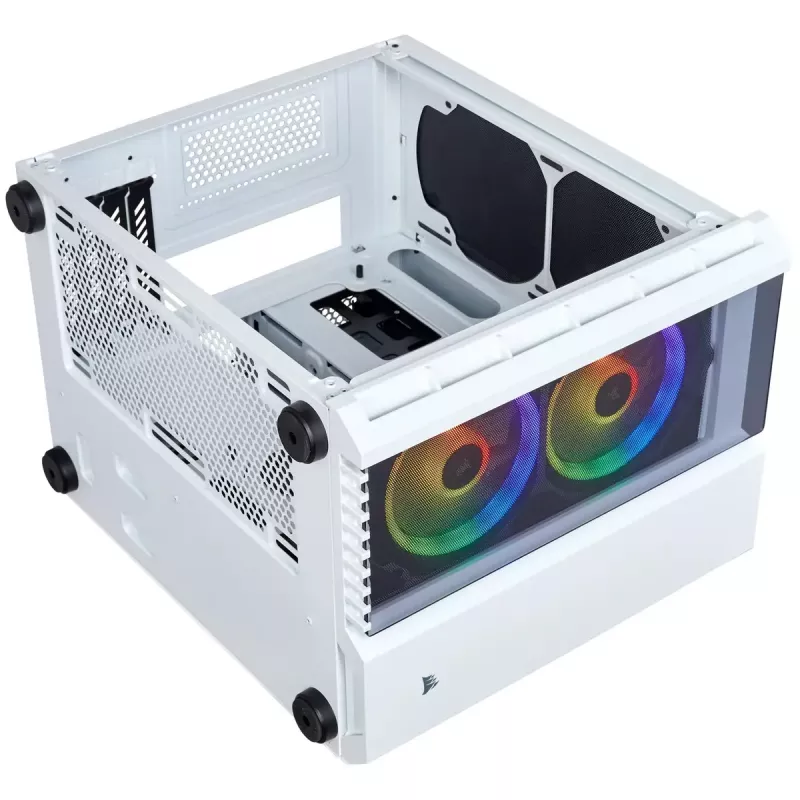 Corsair Crystal 280X Micro ATX Case per PC bianco