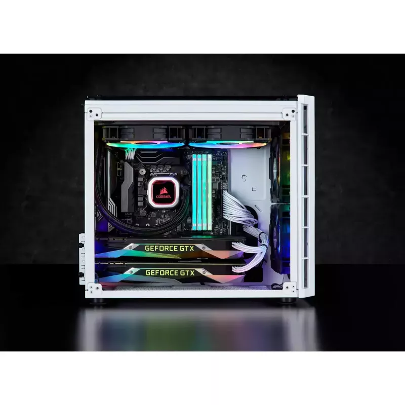 Corsair Crystal 280X Micro ATX Case per PC bianco