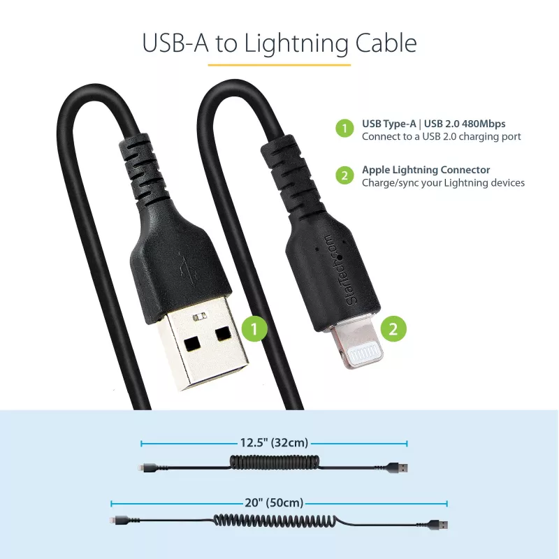 StarTech.com Cavo USB-Lightning 50 cm (20
