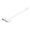 StarTech.com Hub USB-C 3 porte con Gigabit Ethernet – USB-C a 3x USB-A – Hub USB 3.0 – bianco