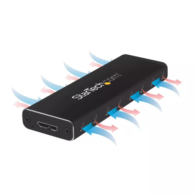 StarTech.com Case per SSD M.2 per SSD M.2 SATA – USB 3.0 (5 Gbit/s) con UASP