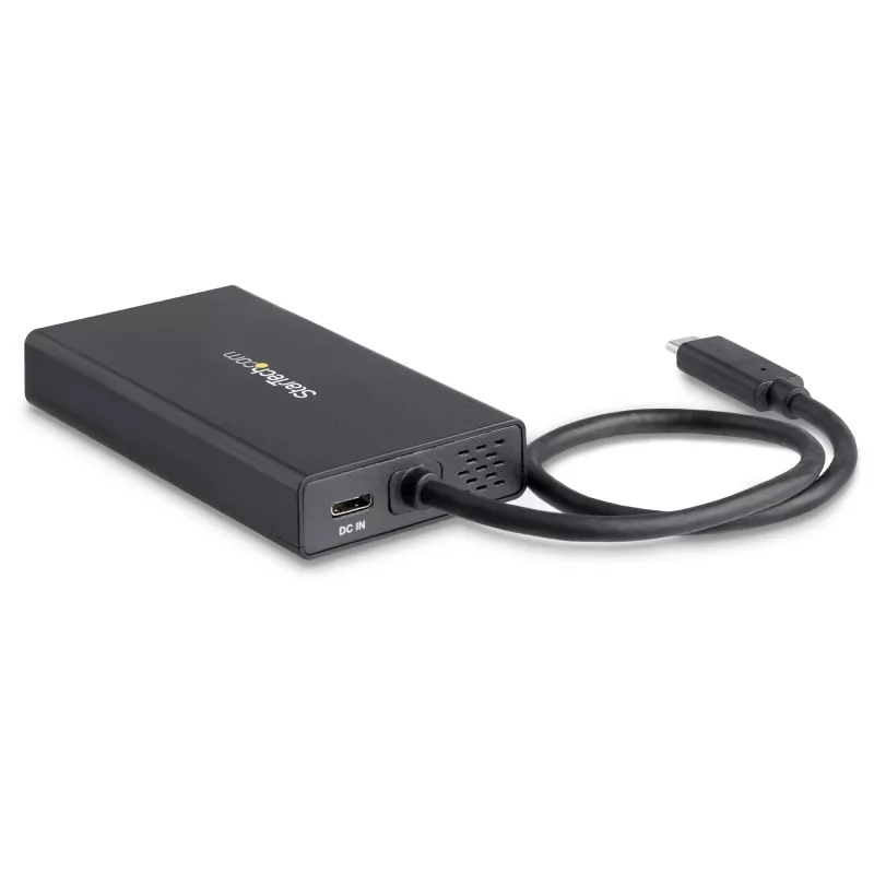 StarTech.com Adattatore multiporta USB-C – docking station da viaggio USB-C con HDMI 4K – Power Delivery pass-through 60 W, GbE, 2 porte hub USB-A 3.0 – dock mini USB Type-C portatile per laptop