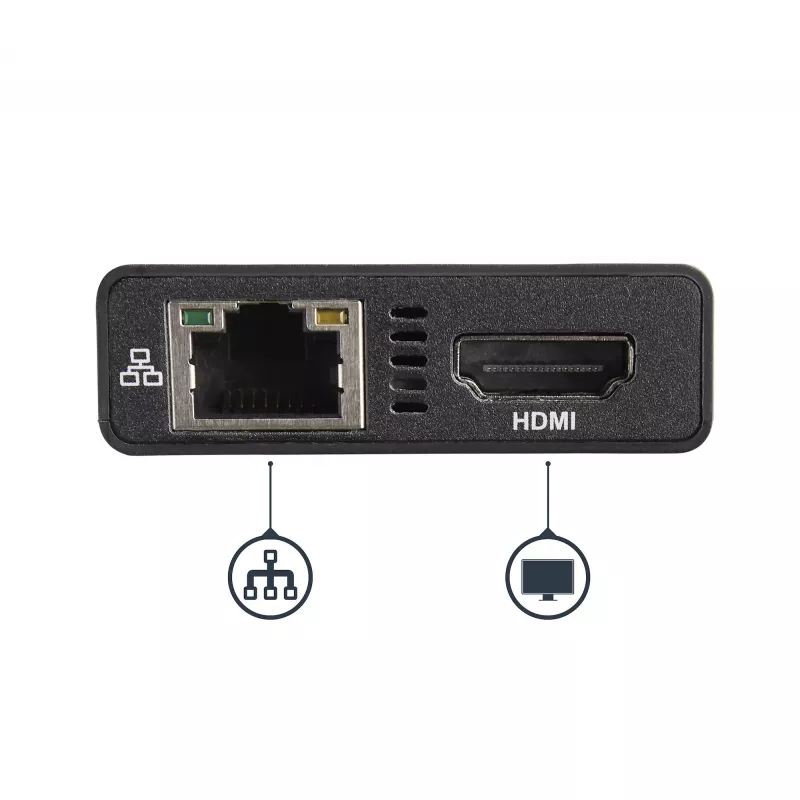 StarTech.com Adattatore multiporta USB-C – docking station da viaggio USB-C con HDMI 4K – Power Delivery pass-through 60 W, GbE, 2 porte hub USB-A 3.0 – dock mini USB Type-C portatile per laptop