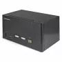 StarTech.com Switch KVM DisplayPort 2 porte triple monitor – 4K 60Hz UHD HDR – KVM DP 1.2 desktop con hub USB 3.0 2 porte (5 Gbit/s) e 4 porte USB 2.0 HID, audio – commutazione hotkey – TAA