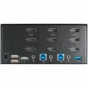 StarTech.com Switch KVM DisplayPort 2 porte triple monitor – 4K 60Hz UHD HDR – KVM DP 1.2 desktop con hub USB 3.0 2 porte (5 Gbit/s) e 4 porte USB 2.0 HID, audio – commutazione hotkey – TAA