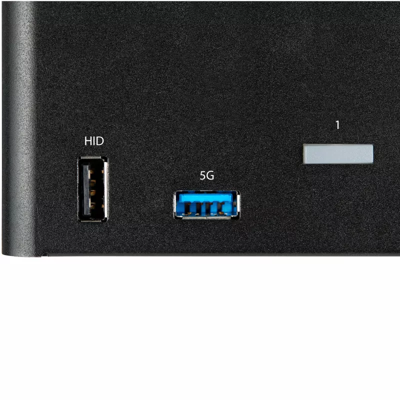StarTech.com Switch KVM DisplayPort 2 porte triple monitor – 4K 60Hz UHD HDR – KVM DP 1.2 desktop con hub USB 3.0 2 porte (5 Gbit/s) e 4 porte USB 2.0 HID, audio – commutazione hotkey – TAA