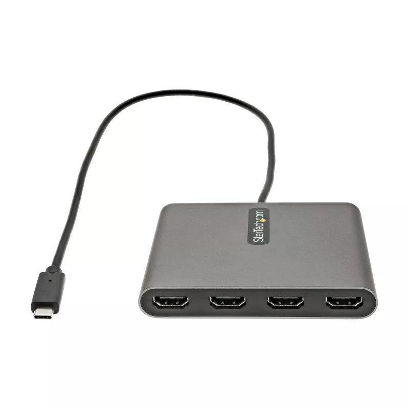 StarTech.com Adattatore USB-C a quad HDMI, convertitore USB-C a 4x monitor HDMI per Windows (nessun supporto per macOS/ChromeOS/Linux) - TAA