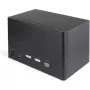 StarTech.com Switch KVM DisplayPort 2 porte quad monitor – 4K 60Hz UHD HDR – KVM DP 1.2 4K desktop con hub USB 3.0 2 porte (5 Gbit/s) e 4 porte USB 2.0 HID, audio – commutazione hotkey – TAA