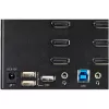StarTech.com Switch KVM DisplayPort 2 porte quad monitor – 4K 60Hz UHD HDR – KVM DP 1.2 4K desktop con hub USB 3.0 2 porte (5 Gbit/s) e 4 porte USB 2.0 HID, audio – commutazione hotkey – TAA