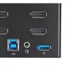 StarTech.com Switch KVM DisplayPort 2 porte quad monitor – 4K 60Hz UHD HDR – KVM DP 1.2 4K desktop con hub USB 3.0 2 porte (5 Gbit/s) e 4 porte USB 2.0 HID, audio – commutazione hotkey – TAA