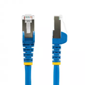 StarTech.com Cavo Ethernet CAT6a 3m - blu - a bassa emissione di fumi e senza alogeni (LSZH) - 10GbE 500MHz 100W PoE++ RJ-45 con protezione linguetta e scarico di trazione cavo patch di rete S/FTP