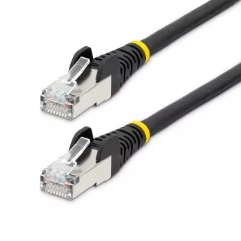 StarTech.com Cavo Ethernet CAT6a 5m - nero - Low Smoke Zero Halogen (LSZH) - 10GbE 500MHz 100W PoE++ RJ-45 con protezione linguetta e scarico di trazione cavo patch di rete S/FTP