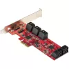 StarTech.com Scheda SATA PCIe - scheda di espansione PCIe SATA 10 porte - 6 Gbit/s - profilo low/full - connettori SATA impilati - ASM1062 non-RAID - convertitore/adattatore PCI Express a SATA