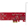 StarTech.com Scheda SATA PCIe - scheda di espansione PCIe SATA 10 porte - 6 Gbit/s - profilo low/full - connettori SATA impilati - ASM1062 non-RAID - convertitore/adattatore PCI Express a SATA