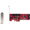 StarTech.com Scheda SATA PCIe - scheda di espansione PCIe SATA 10 porte - 6 Gbit/s - profilo low/full - connettori SATA impilati - ASM1062 non-RAID - convertitore/adattatore PCI Express a SATA