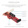 StarTech.com Scheda SATA PCIe - scheda di espansione PCIe SATA 10 porte - 6 Gbit/s - profilo low/full - connettori SATA impilati - ASM1062 non-RAID - convertitore/adattatore PCI Express a SATA
