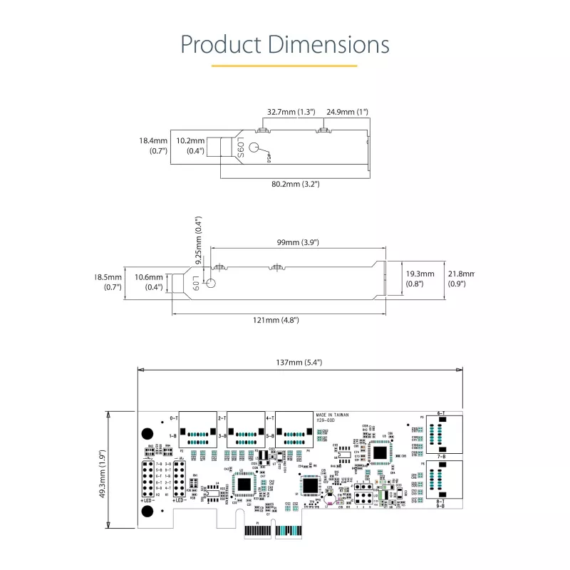 StarTech.com Scheda SATA PCIe - scheda di espansione PCIe SATA 10 porte - 6 Gbit/s - profilo low/full - connettori SATA impilati - ASM1062 non-RAID - convertitore/adattatore PCI Express a SATA
