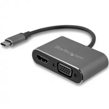 StarTech.com Adattatore USB-C a VGA e HDMI - 2-in-1 - 4K 30Hz - grigio siderale