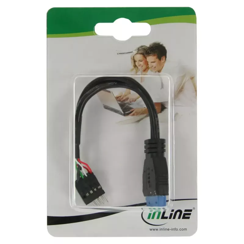 InLine adattatore interno USB 3.0 su 2.0 USB 3.0 / 2x USB 2.0 pin-header, 0,15 m