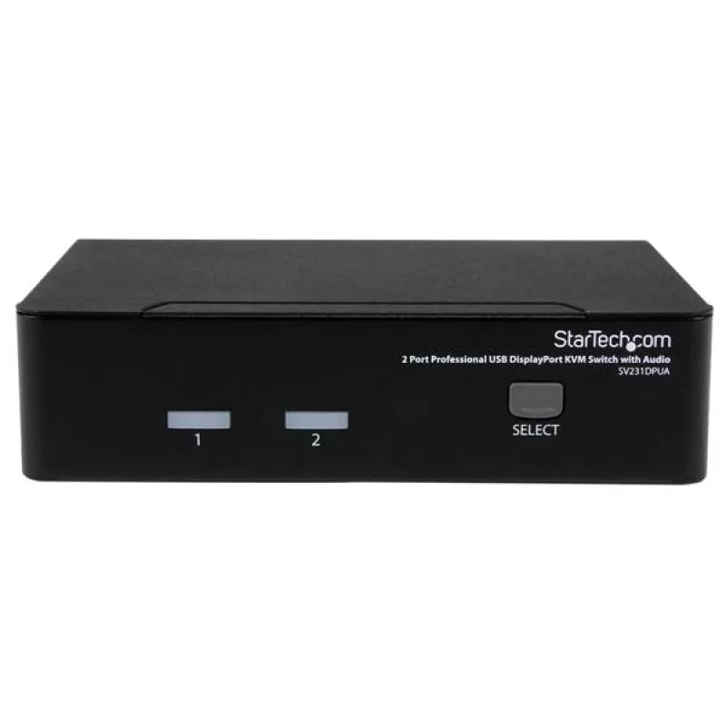 StarTech.com switch KVM USB DisplayPort professionale a 2 porte con audio