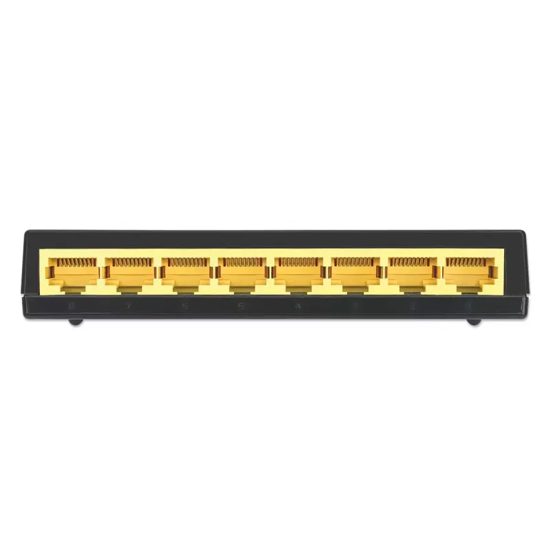 Intellinet switch Gigabit Ethernet a 8 porte, formato desktop, plastica, IEEE 802.3az (Energy Efficient Ethernet), nero