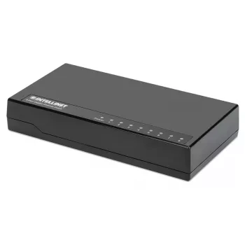 Intellinet switch Gigabit Ethernet a 8 porte, formato desktop, plastica, IEEE 802.3az (Energy Efficient Ethernet), nero