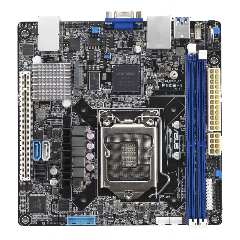 ASUS P12R-I/ASMB10 scheda madre per server, Mini-ITX, LGA 1200, Intel C252