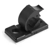 StarTech.com 100 clip adesivi per gestione cavi nero – organizzatore per cavi di rete/Ethernet/da scrivania/computer – supporto adesivo per cavi/fili – clip autoadesiva in nylon UL/94V-2 verificata antincendio