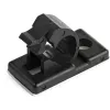 StarTech.com 100 clip adesivi per gestione cavi nero – organizzatore per cavi di rete/Ethernet/da scrivania/computer – supporto adesivo per cavi/fili – clip autoadesiva in nylon UL/94V-2 verificata antincendio