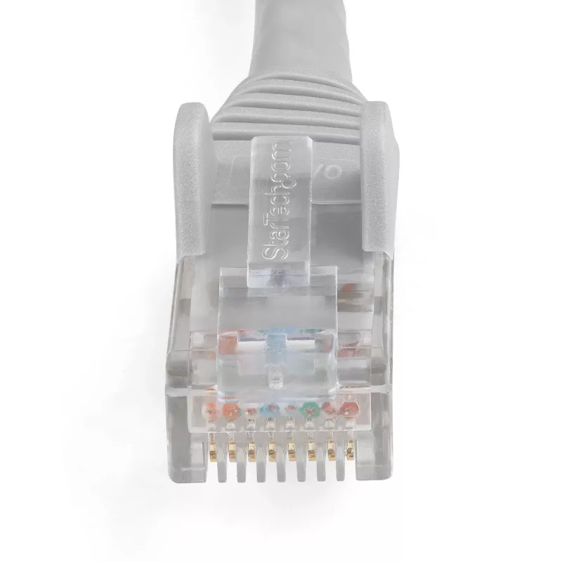 StarTech.com N6LPATCH1MGR cavo di rete Ethernet CAT6 da 1 m, LSZH, 10 Gigabit, 650 MHz, 100 W PoE, RJ45 UTP, senza gancio, verificato ETL, 24AWG, grigio