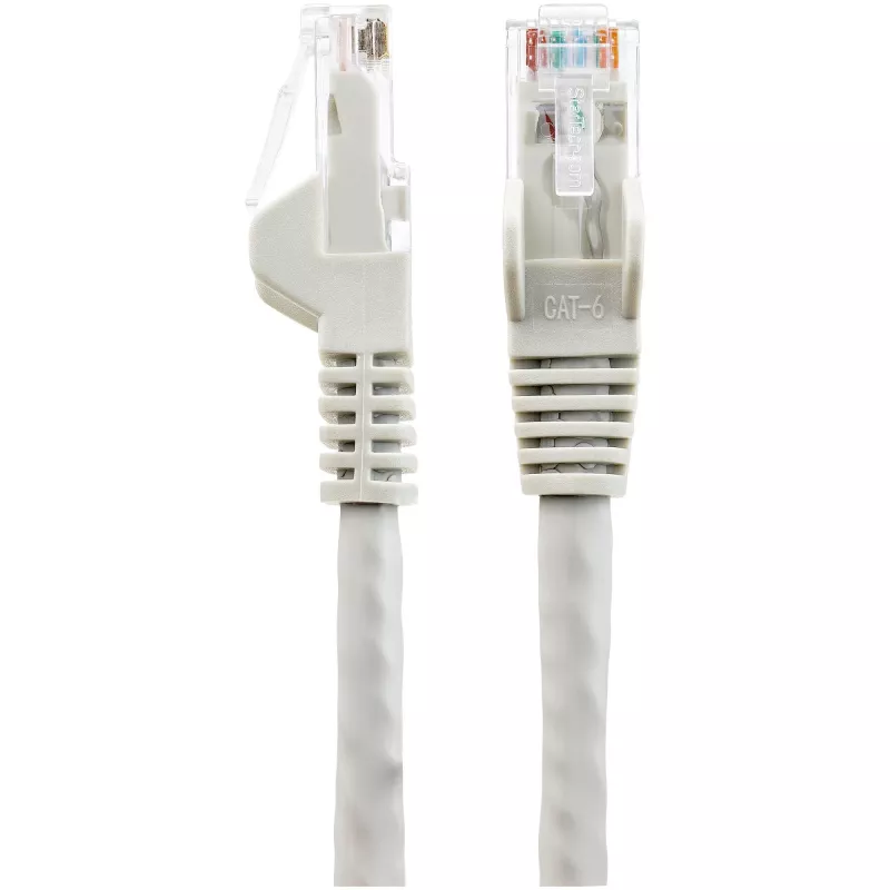 StarTech.com N6LPATCH1MGR cavo di rete Ethernet CAT6 da 1 m, LSZH, 10 Gigabit, 650 MHz, 100 W PoE, RJ45 UTP, senza gancio, verificato ETL, 24AWG, grigio