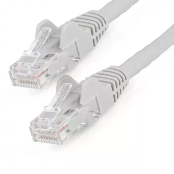 StarTech.com cavo Ethernet CAT6 3m – LSZH (senza alogeni) – 10 Gigabit 250 MHz 100 W PoE RJ45 10GbE UTP cavo patch di rete, protezione del fermo con scarico di trazione – grigio, CAT 6, ETL verificato, 24AWG