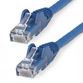 StarTech.com cavo Ethernet CAT6 3m – LSZH (a bassa emissione di fumi, senza alogeni) – 10 Gigabit 250 MHz 100W PoE RJ45 10GbE UTP cavo patch di rete con protezione del fermo e scarico di trazione – blu, CAT 6, ETL verificato, 24AWG
