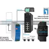 Switch managed LevelOne Hilbert 10 porte Industrial Gigabit PoE Smart Lite Switch