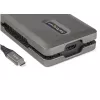 StarTech.com adattatore multiporta USB-C – USB-C su 4K 60 Hz HDMI 2.0 – hub USB a 2 porte 10 Gbit/s – 100 W Power Delivery Pass-Through – GbE – SD/MicroSD – mini dock USB Type-C – cavo 25 cm
