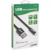 Cavo USB Lightning InLine, per iPad, iPhone, iPod, nero/alluminio, 1m certificato MFi