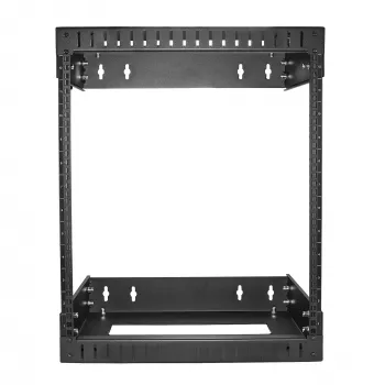 Armadio di rete StarTech.com 12U 19 pollici a parete - profondità regolabile 12-20 pollici 2 montanti open-frame rack per sala server per AV/dati/IT-comunicazione/attrezzature informatiche/switch con gabbie e viti